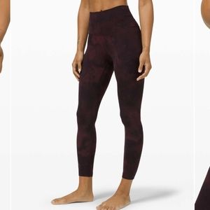 Lululemon Align Pant *Diamond Dye Diamond Dye Cassis Black Size 6